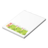 Bloc-note Grenouille mignonne et fleurs (Tourné)