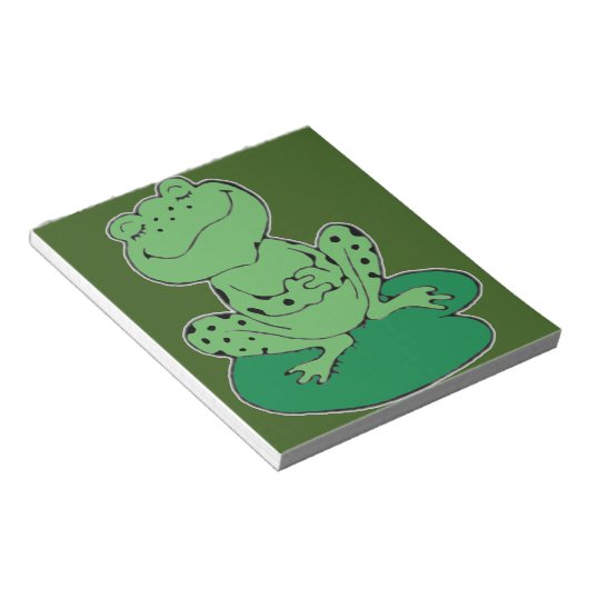 Bloc-note Grenouille sur Lilypad (Incliné)