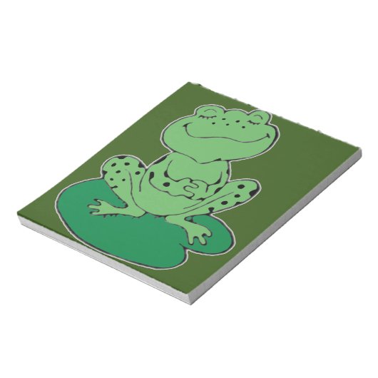 Bloc-note Grenouille sur Lilypad (Tourné)