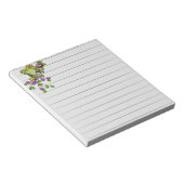 Bloc-note Grenouille sur une branche de fleurs (Incliné)