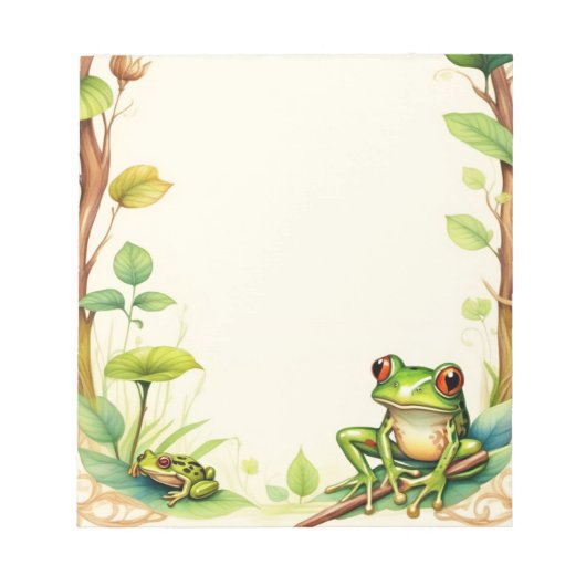 Bloc-note Grenouilles encadrées 3 (Devant)