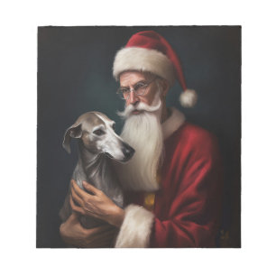 Bloc-note Greyhound avec Noël Festif du Père Noël