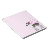 Bloc-note Greyhound / Whippet / Grise italienne (Incliné)