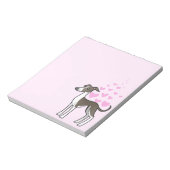 Bloc-note Greyhound / Whippet / Grise italienne (Tourné)