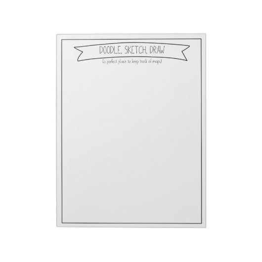 Bloc-note Gribouiller, Esquisser, Dessiner (Tourné)