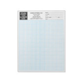 Bloc-note Grid 5 squares per Inch - Graph Calcpad Logo (Tourné)