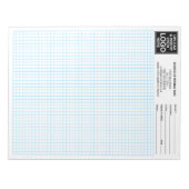 Bloc-note Grid 5 squares per Inch - Graph Calcpad Logo (Devant)