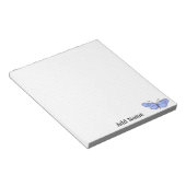 Bloc-note Grille de points personnalisée de papillon cosmiqu (Incliné)