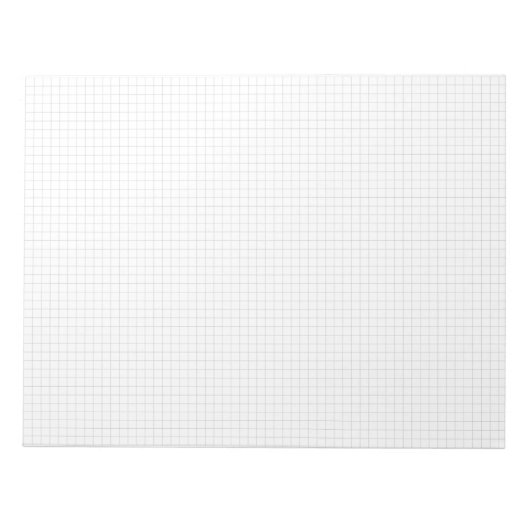 Bloc-note Grille graphique 5 carrés par pouce (Devant)