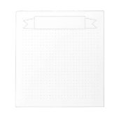 Bloc-note Grille numérique simple avec bannière (Devant)