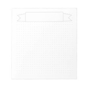 Bloc-note Grille numérique simple avec bannière