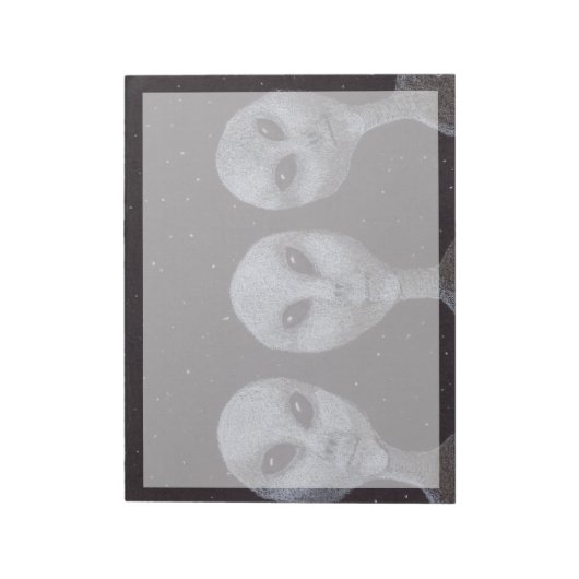 Bloc-note Gris Alien (Tourné)