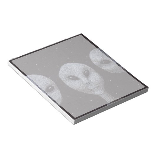 Bloc-note Gris Alien (Incliné)