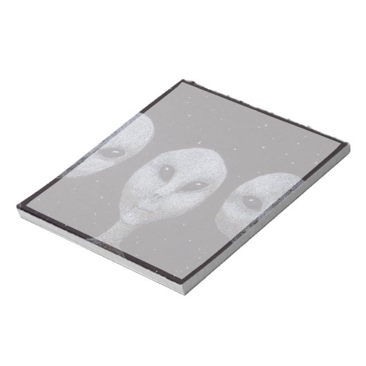 Bloc-note Gris Alien (Tourné)