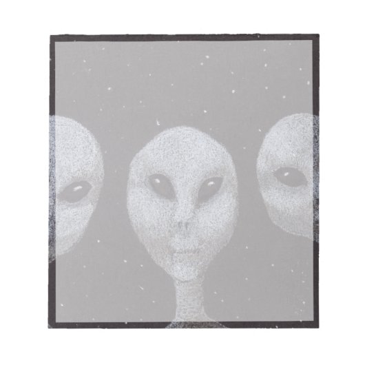Bloc-note Gris Alien (Devant)