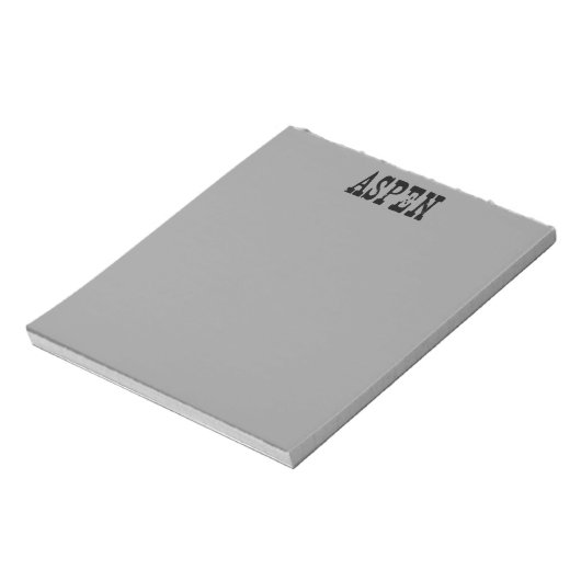 Bloc-note Gris Aspen (Tourné)