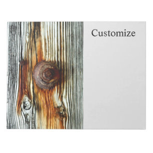 Bloc-note gris flotté rouillé Thunder_Cove