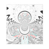 Bloc-note Gris Kaleidoscope Art (Devant)