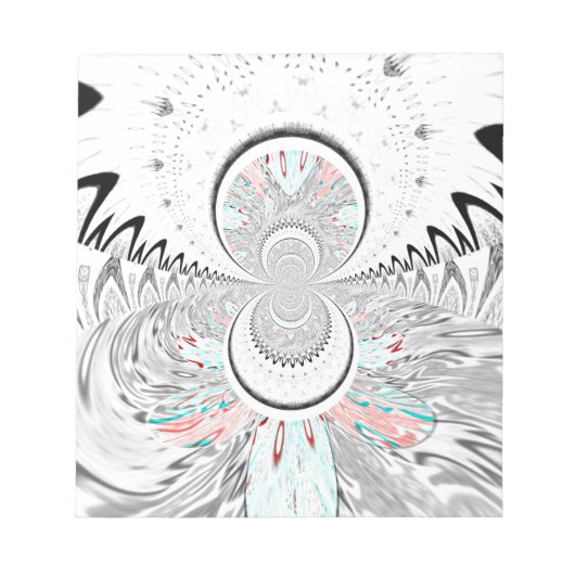 Bloc-note Gris Kaleidoscope Art (Devant)