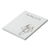 Bloc-note Gris Some Bunny Vous Aime (Tourné)