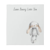 Bloc-note Gris Some Bunny Vous Aime (Devant)