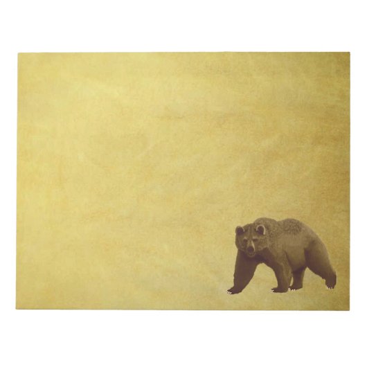 Bloc-note Grizzly Bear (Devant)