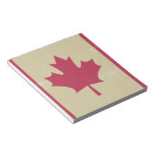 Bloc-note gronder le drapeau canadien (Incliné)