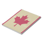 Bloc-note gronder le drapeau canadien (Tourné)