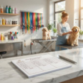 Bloc-note Groomer’s Notes & Pet Client Tracking Notepad