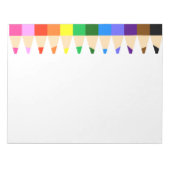 Bloc-note Gros crayons de couleur (Devant)