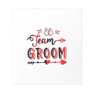 Bloc-note Groupe d'équipe de cadeaux mariage