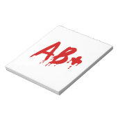 Bloc-note Groupe sanguin AB+ Positif #Hôpital d'horreur (Tourné)