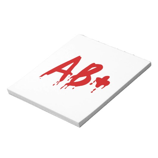 Bloc-note Groupe sanguin AB+ Positif #Hôpital d'horreur (Tourné)