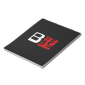 Bloc-note Groupe sanguin B Kanji japonais (Tourné)
