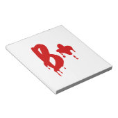 Bloc-note Groupe sanguin B+ Positif #Hôpital d'horreur (Incliné)