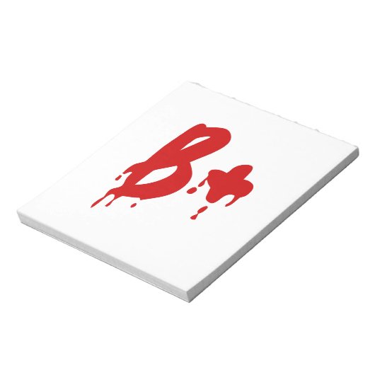 Bloc-note Groupe sanguin B+ Positif #Hôpital d'horreur (Tourné)