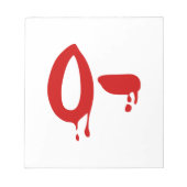 Bloc-note Groupe Sanitaire O- Hôpital Négatif #Horror (Devant)