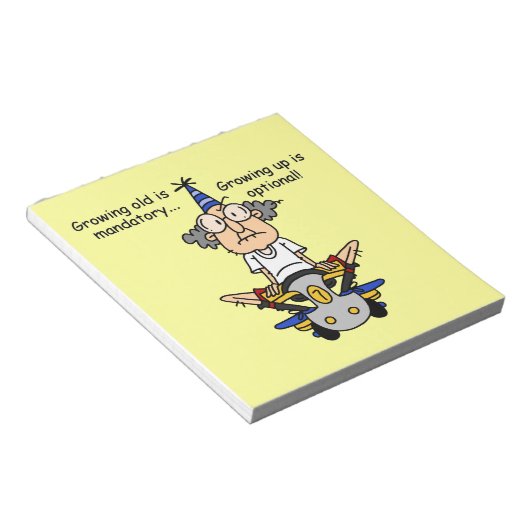 Bloc-note Growing Up est un Humour facultatif (Incliné)