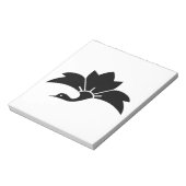 Bloc-note grue aux fleurs rhombiques démoniaques (Tourné)