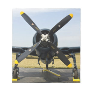 Bloc-note Grumman F8F Bearcat chasseur embarqué de la marine