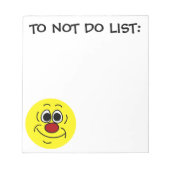 Bloc-note Grumpey à visage Cocky (Devant)