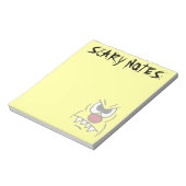 Bloc-note Grumpey à visage effrayant (Tourné)