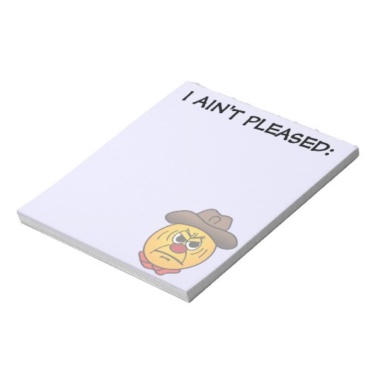 Bloc-note Grumpey Cowboy robuste (Tourné)