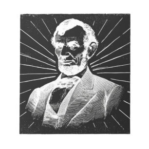 Bloc-note grunge abraham lincoln