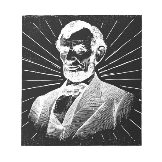 Bloc-note grunge abraham lincoln (Devant)