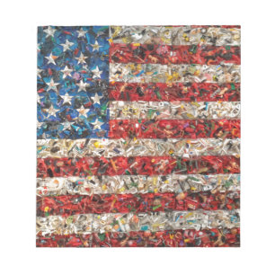 Bloc-note grunge american flag