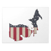 Bloc-note Grunge American Michigan | Vous Customisez (Devant)