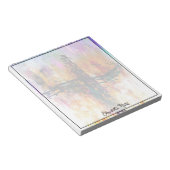 Bloc-note grunge impressionniste croix personnalisée (Incliné)