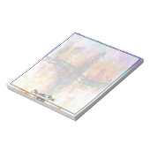 Bloc-note grunge impressionniste croix personnalisée (Tourné)