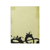 Bloc-note Grunge Treble Clef (Tourné)